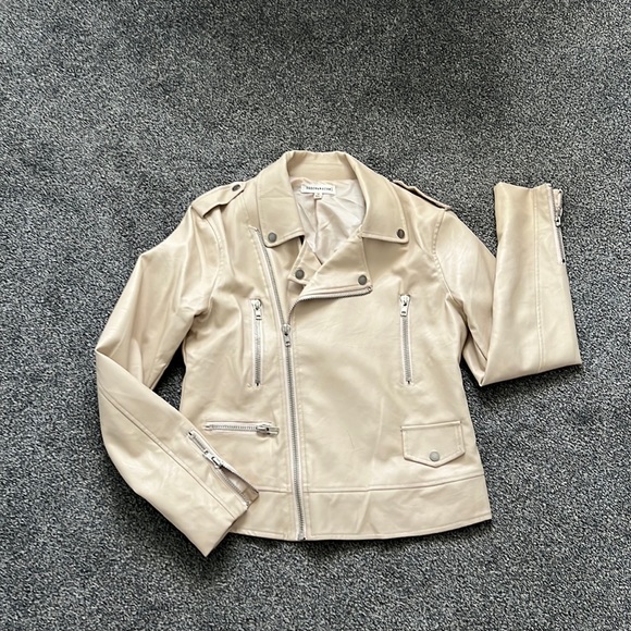 Dance & Marvel Jackets & Coats Dance Marvel Vegan Leather Cream